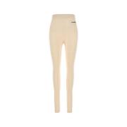 Ivory Wool Blend Leggings