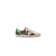 Lave Sneakers med Glitter Animal Print