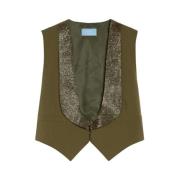 Glitrende Besat Kort Vest