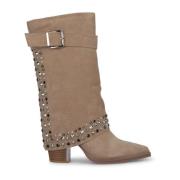 Studded gaiter boot