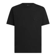 Sort Bomuld Jersey T-Shirt