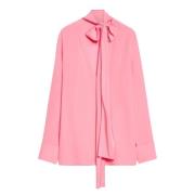 Silke Crepe de Chine Bluse Pink