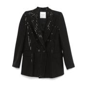 Elegant Sort Blazer til Kvinder