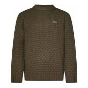 Grøn Uld Bold Motiv Sweater