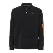 Basis Sort Herre Polo med Frontlogo