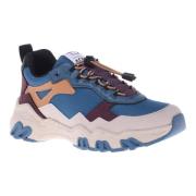 Trainers in blue eco-leather