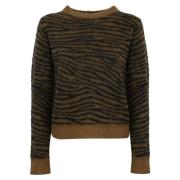 Tiger Print Mohair Sweater