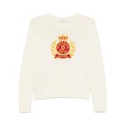 Creme Hvid Fiskerstrik Sweater