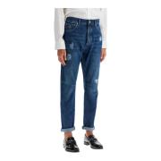 Slidte denim fritidsfit jeans