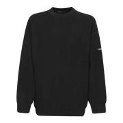 Sort Striktrøje Crewneck Sweater AW24