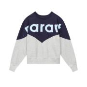 Marineblå Sweatshirt med lange ærmer