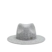 Fedora Hat med Logo Broderi