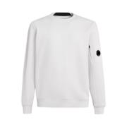 Hvid Stretch Bomuld Sweatshirt