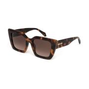 Stilfulde solbriller brunt Havana acetat