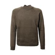 Grøn Merinould Turtleneck Sweater