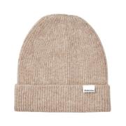 Beige Uld Foxie Hat