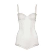 Silke Satin Blonde Bodysuit Balconette Stil