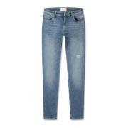 Mørkeblå Skinny Fit Denim Jeans