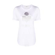 Linned T-shirt med Logo