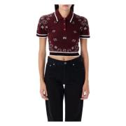 Bandana Polo Shirt Burgundy AW24