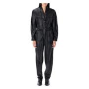 Sort V-hals Jumpsuit overtøj