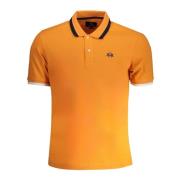 Orange Polo Shirt Med Korte Ærmer