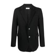 Klassisk Sort Uld Blazer