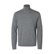 Herre Høj Hals Langærmet Sweater