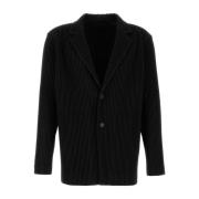 Stilfuld Sort Polyester Blazer