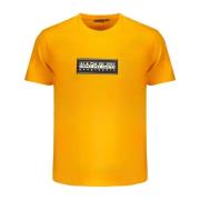 Orange Kortærmet Bomuld T-shirt