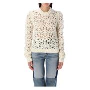 Chunky Pointelle Strikket Tætsiddende Jumper