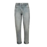 Straight Leg Denim Jeans