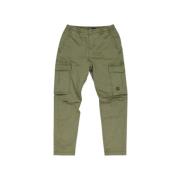 Slim Sateen Cargo i Lago Green