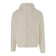 Strikket uldblandingslogo sweater