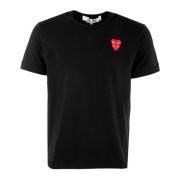 Logo Patch T-shirt med rund hals