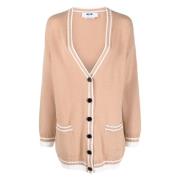 Casual Beige Uld Cashmere Sweater