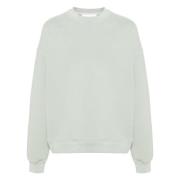 Broderet Grå Sweatshirt Casual Stil