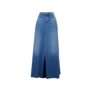 Denim Maxi Nederdel