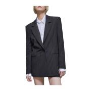 Elegant Pinstripe Dame Sort Blazer