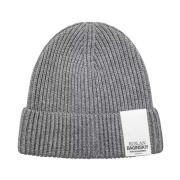 Grå Monogram Beanie Vinterhue