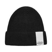 Sort Monogram Beanie Vinterhat