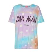 Farverig Tie Dye Love T-shirt