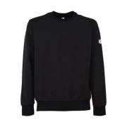 Tekstil crewneck sweatshirt med logo