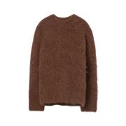 Alpaca Strik Sweater Brun