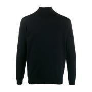 Blå Uld Turtleneck Sweater