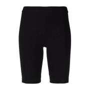 Sort Bomuld Elastan Cykelshorts