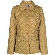 Isoleret Puffer Dunfrakke Beige