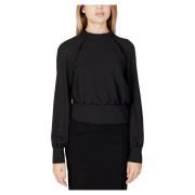 Sort Turtleneck Langærmet Bluse