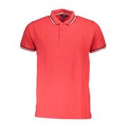 Rød Polo Shirt med Korte Ærmer