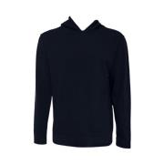 Luksus Cashmere Hættetrøje Navy Blå